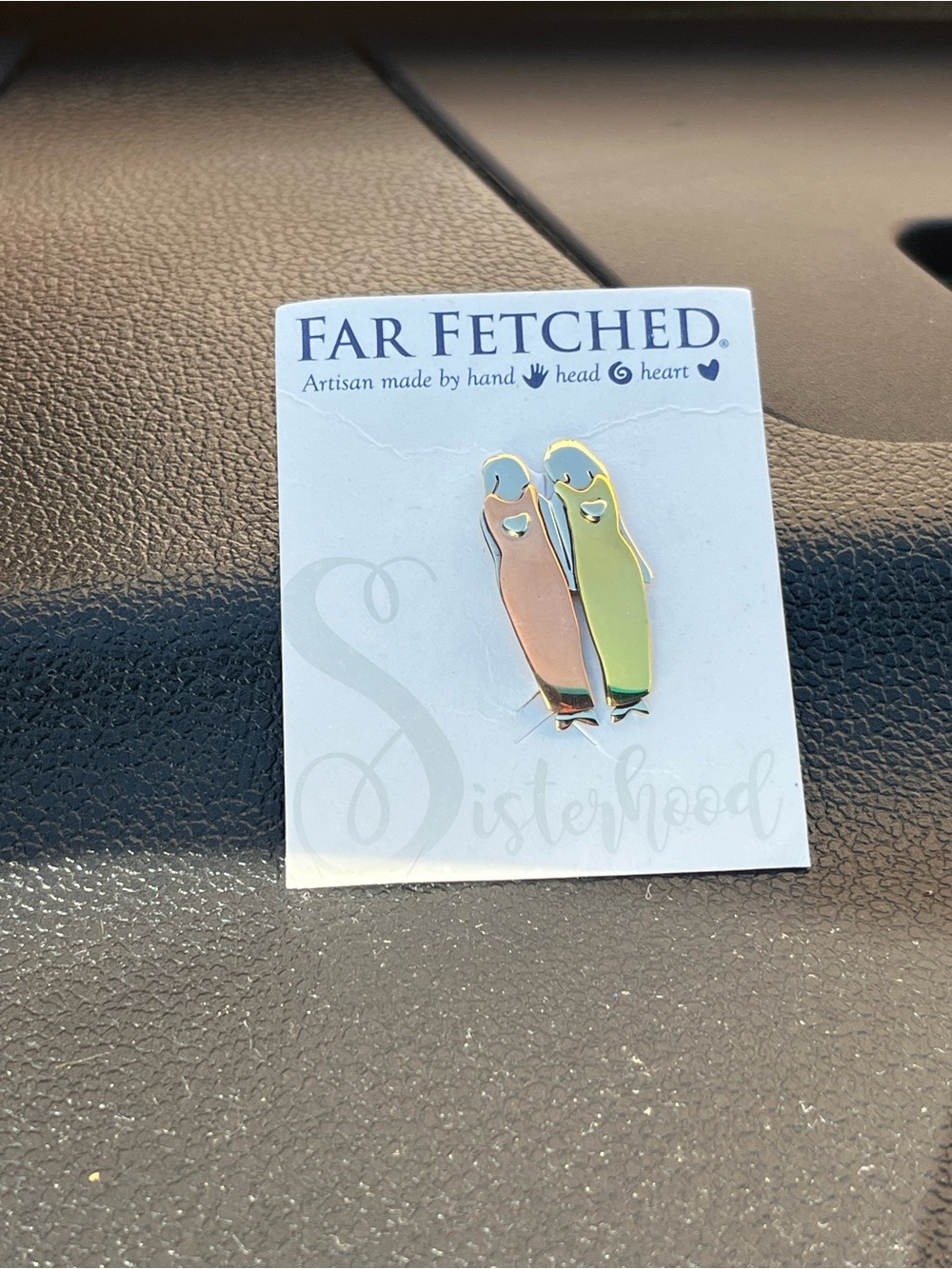 🌟NWT Far Fetched hand crafted two sisters pin - Picture 2 of 10